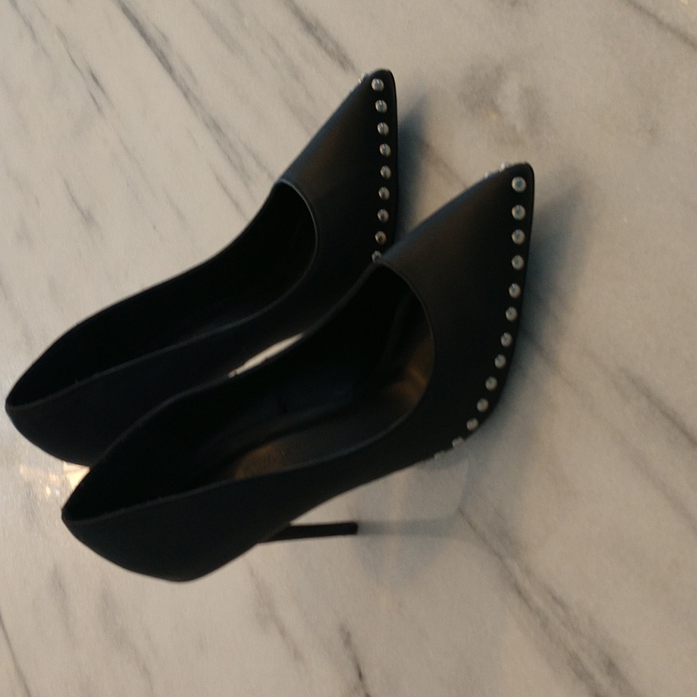 Studded black stiletto
